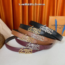 루이비통 스크립트 모노그램 캔버스 벨트
